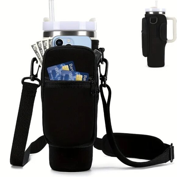 Accessories - NWT Unbranded Stanley 30oz/40oz Tumbler Sleeve -l With Dual Storage & strap
